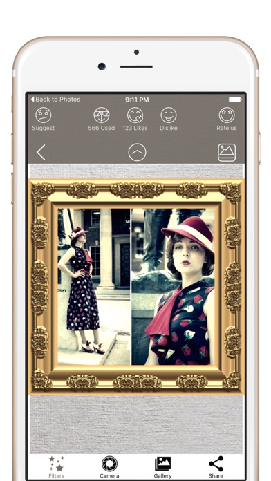Vintage Photo Frames, Grunge & Retro Photo Effects screenshot 2