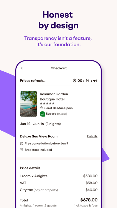 Vio: Hotels & travel deals screenshot 1