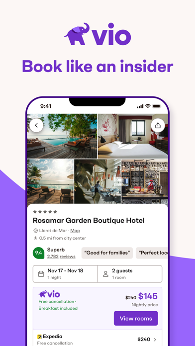 Vio: Hotels & travel deals screenshot 6