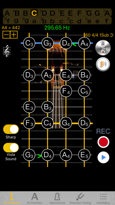 Viola Tuner - Pitch screenshot 5