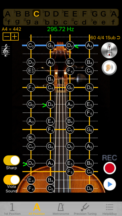 Viola Tuner - Pitch screenshot 4