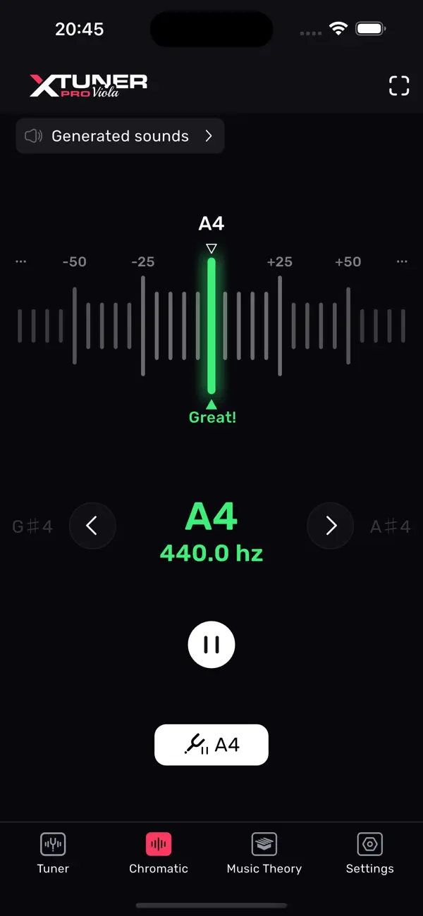 Viola Tuner – XTuner PRO screenshot 5