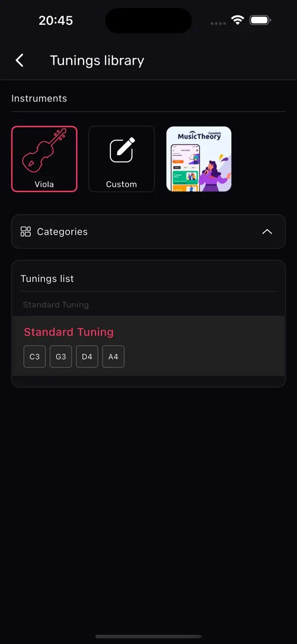 Viola Tuner – XTuner PRO screenshot 1