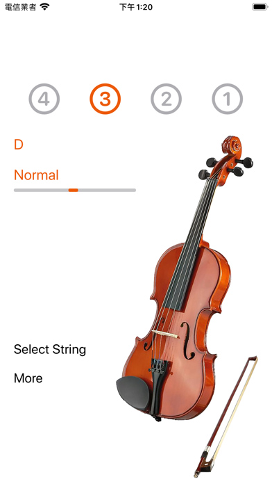 Violin Tuner (All modes) screenshot 1