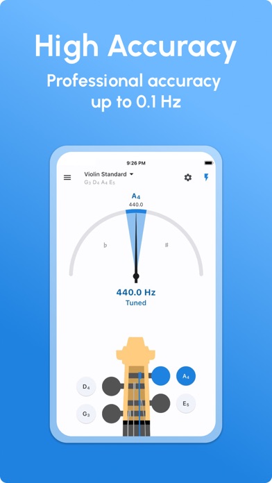 Violin Tuner - LikeTones screenshot 2