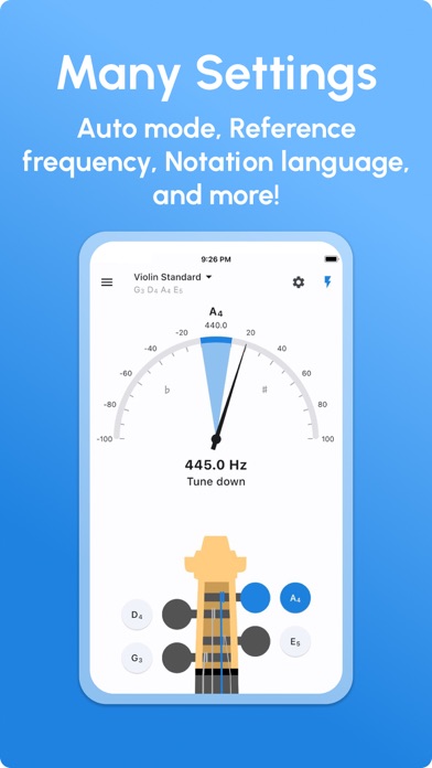 Violin Tuner - LikeTones screenshot 1