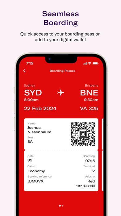 Virgin Australia screenshot 1