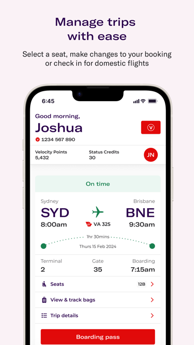 Virgin Australia screenshot 3