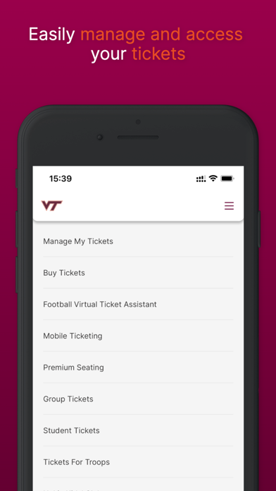 Virginia Tech HokieSports screenshot 1