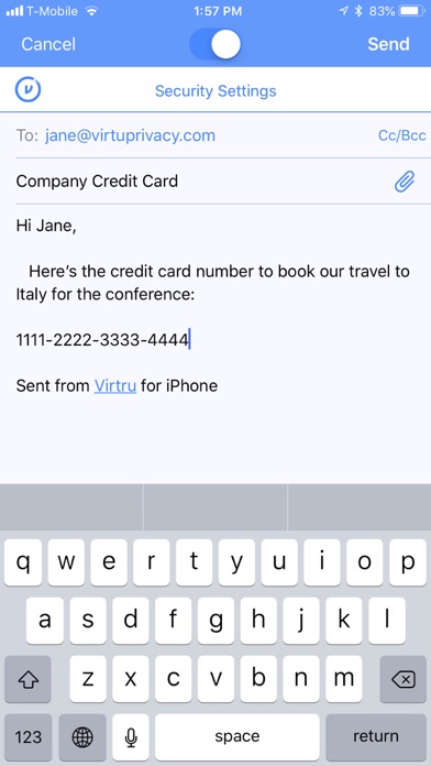 Virtru Email Protection screenshot 1