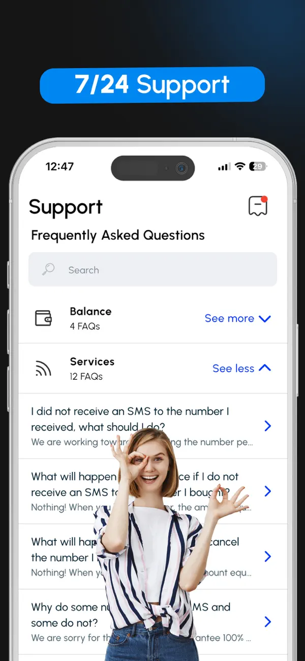 Virtual Number & SMS: GetCode screenshot 1