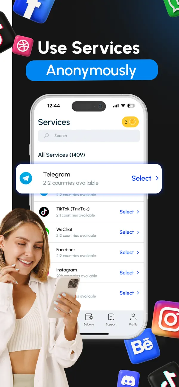 Virtual Number & SMS: GetCode screenshot 4