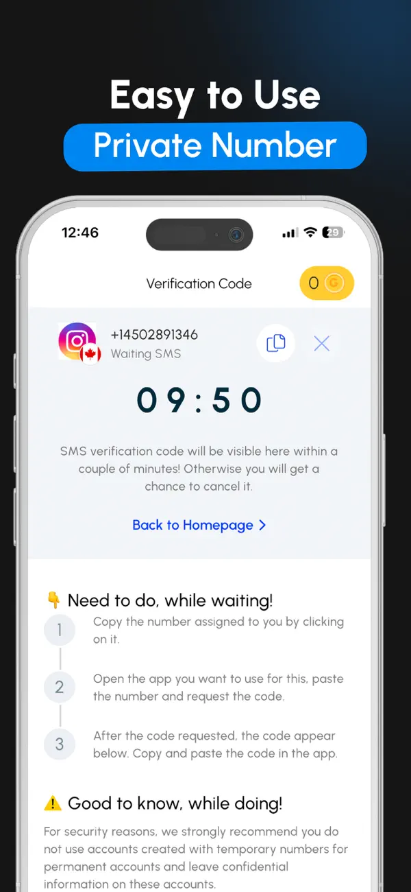 Virtual Number & SMS: GetCode screenshot 3