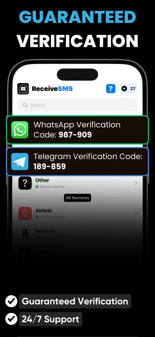 Virtual Numbers & Receive SMS screenshot 2
