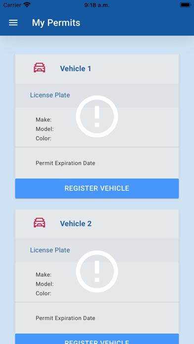 Virtual Parking Permits screenshot 1
