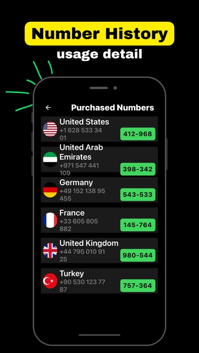 Virtual Phone Number :VCode screenshot 1