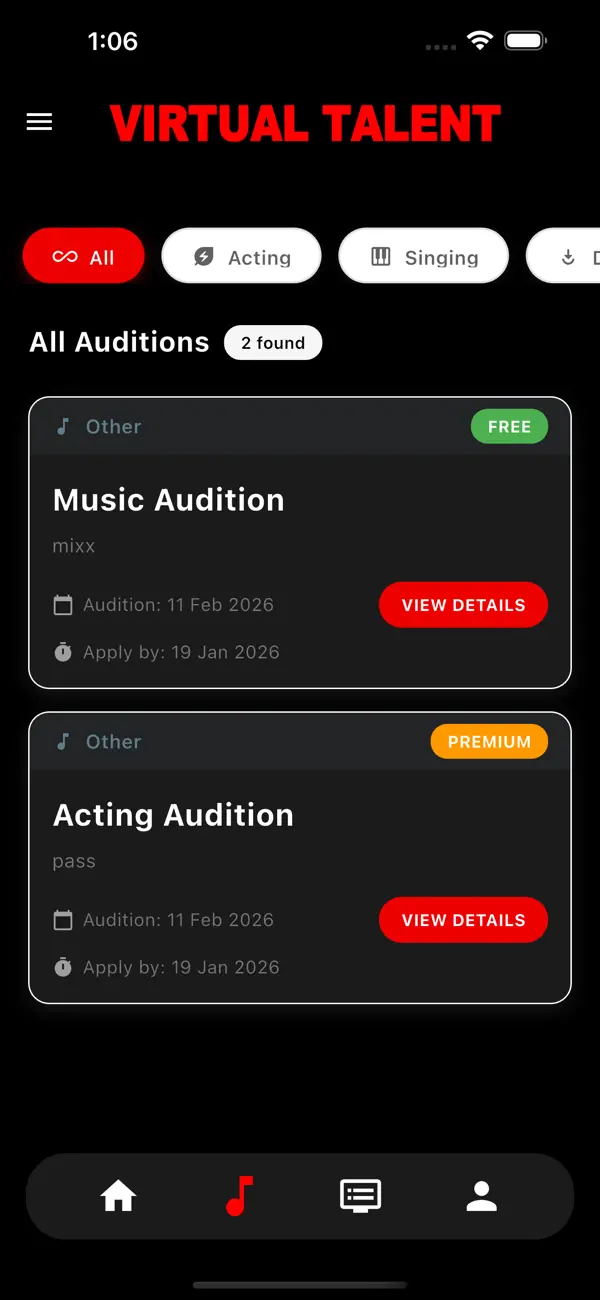 Virtual Talent screenshot 2