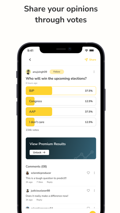 Virtual Voter: Polls & People screenshot 1