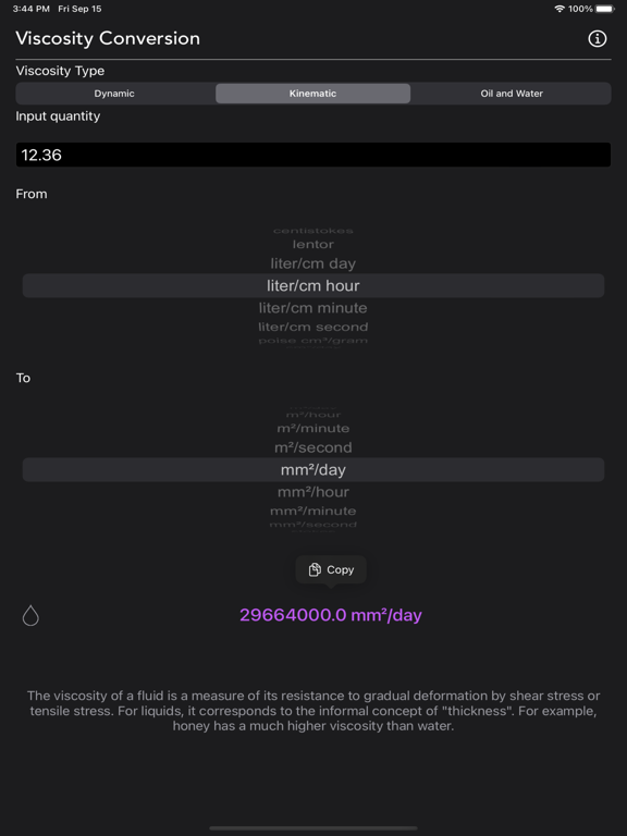 Viscosity Conversion screenshot 4