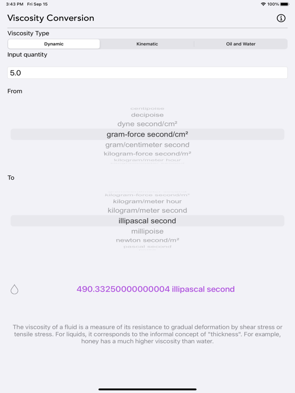 Viscosity Conversion screenshot 10