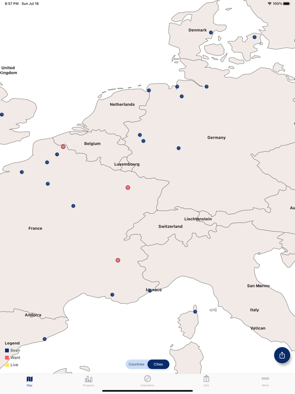 Visited: Travel Tracker & Map screenshot 8