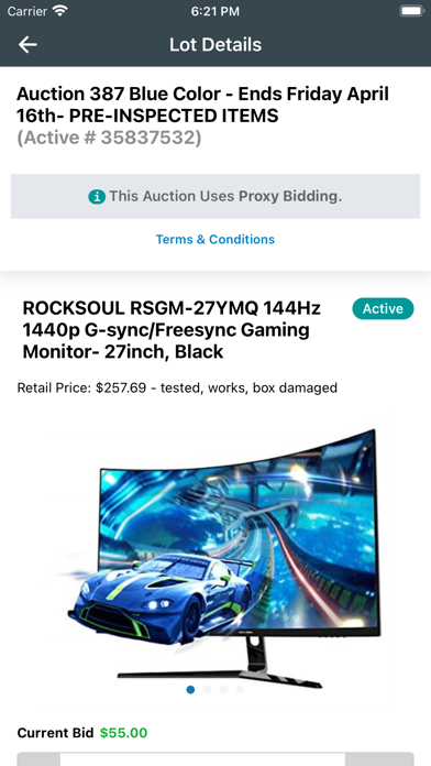 Vista Auction - Charlotte screenshot 1