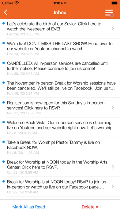 Vista Community Church App screenshot 2