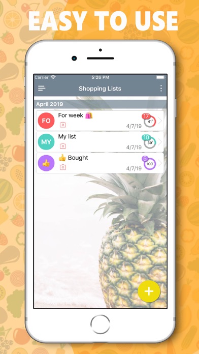 Visual Grocery: Shopping List screenshot 1