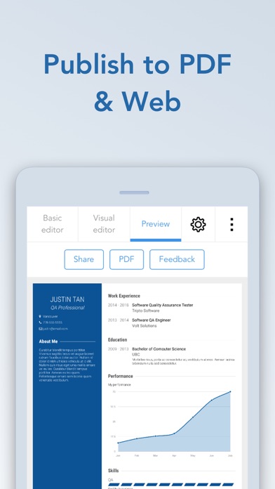 VisualCV Resume Builder screenshot 5