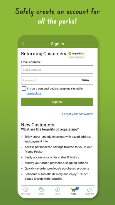 Vitacost screenshot 1