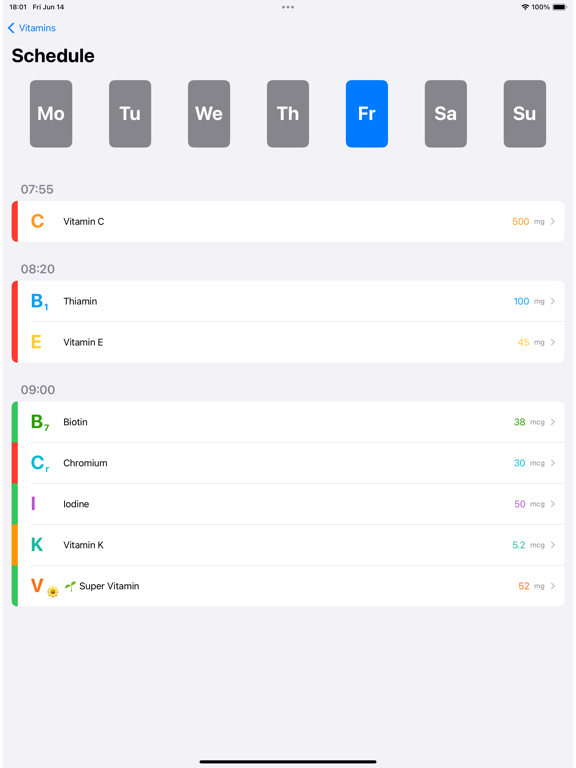 Vitamin: Track, Log & Schedule screenshot 5