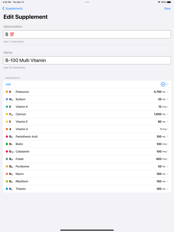 Vitamin: Track, Log & Schedule screenshot 4