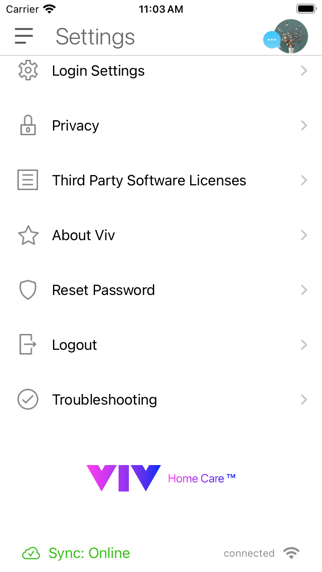 Viv Home Care screenshot 1