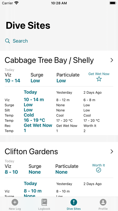 Viz App - Diving Conditions screenshot 5