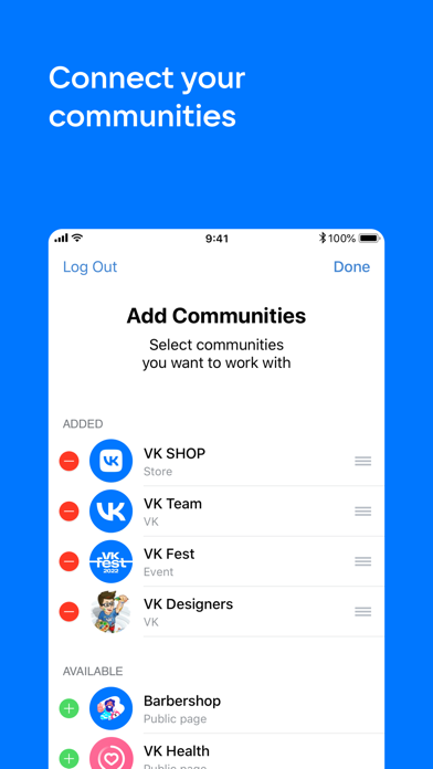 VK Admin: Manage communities screenshot 2