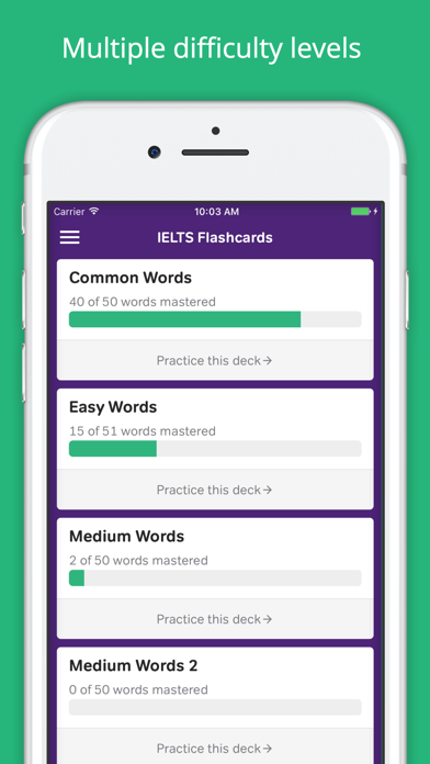 Vocabulary Flashcards - IELTS screenshot 2