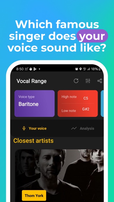 Vocal Range - Pitch Detector screenshot 5