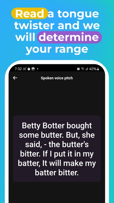 Vocal Range - Pitch Detector screenshot 2
