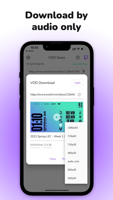 VOD Saver: Save for Twitch screenshot 5
