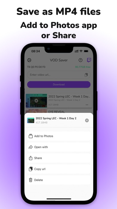 VOD Saver: Save for Twitch screenshot 4
