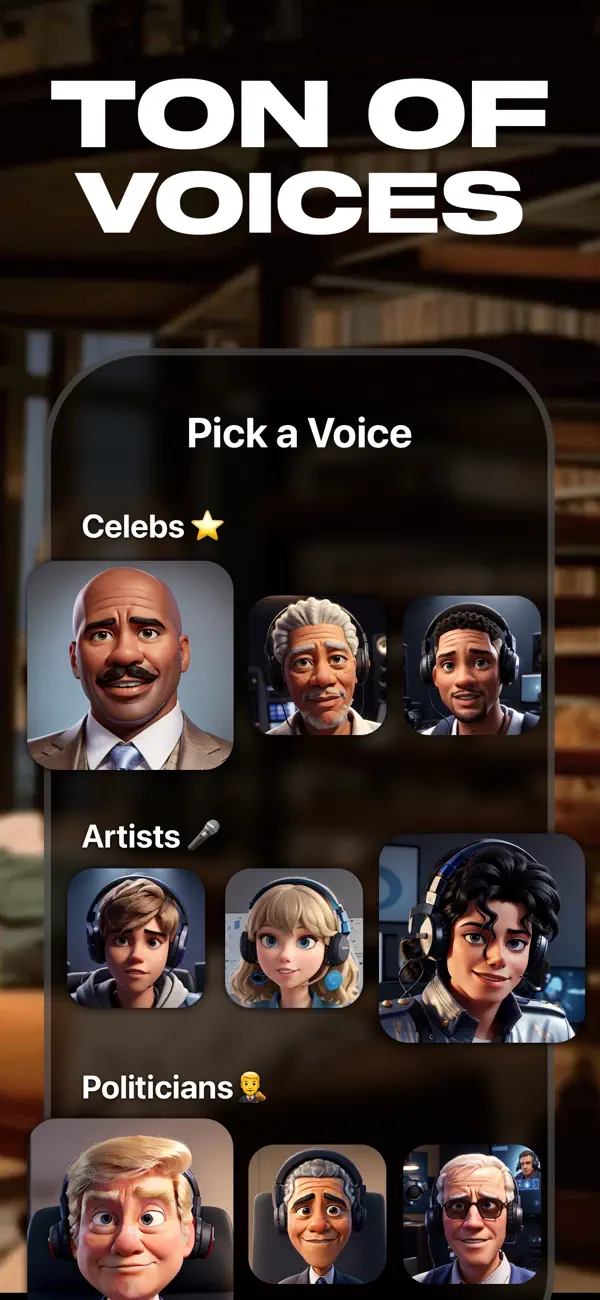 Voice Changer AI - Celebs screenshot 1