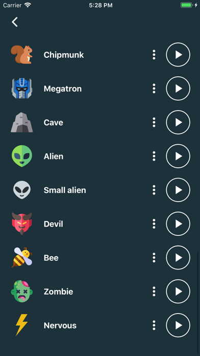 Voice Changer - Audio Effects screenshot 3