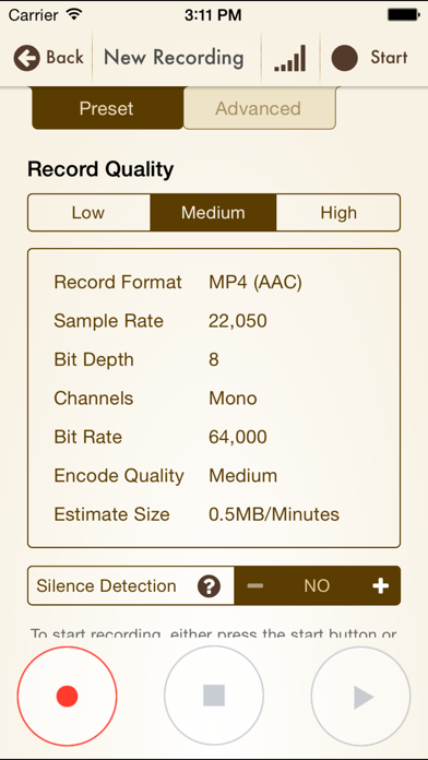 Voice Record Pro 7 screenshot 1