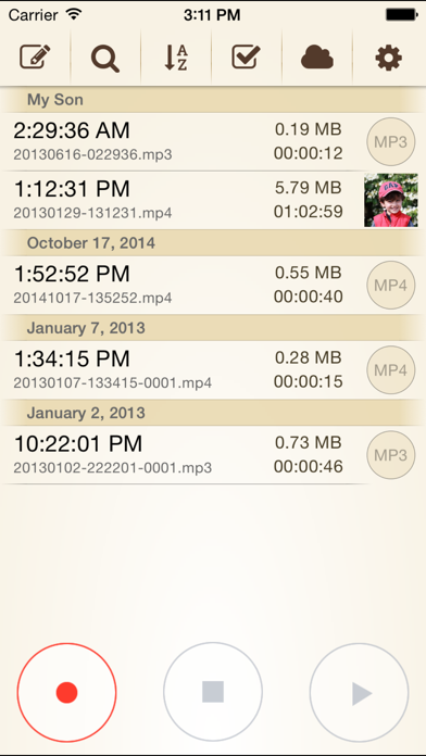 Voice Record Pro 7 screenshot 3