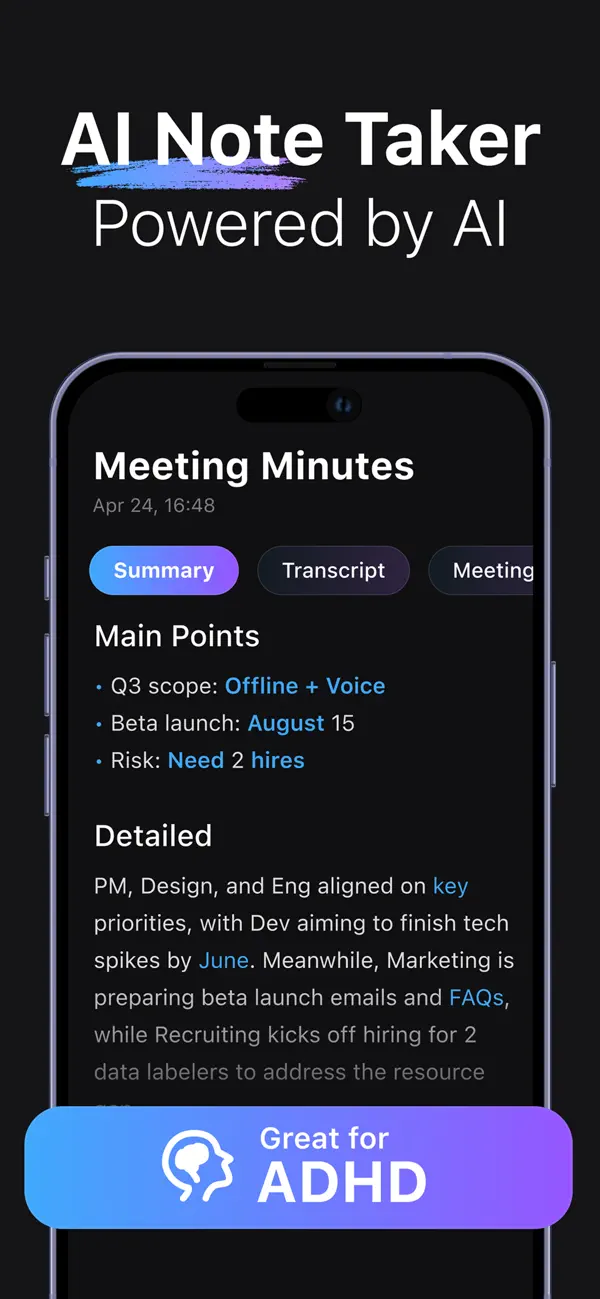 Voice Recorder: AI Note Taker screenshot 3