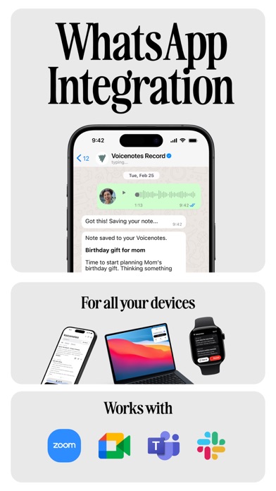 Voicenotes AI Notes & Meetings screenshot 3