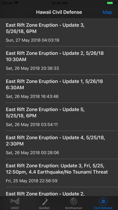 Volcano Updates screenshot 2