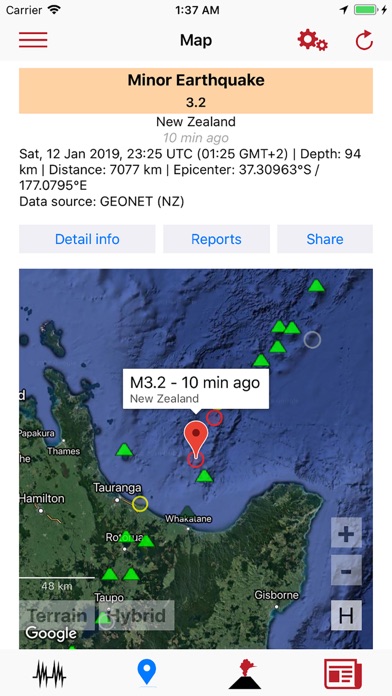 Volcanoes & Earthquakes screenshot 5