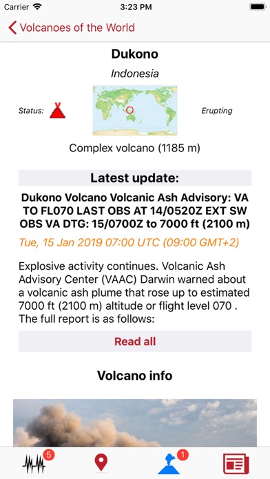 Volcanoes & Earthquakes screenshot 1
