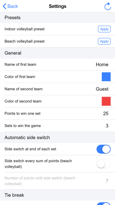 Volleyball Score Simple screenshot 5